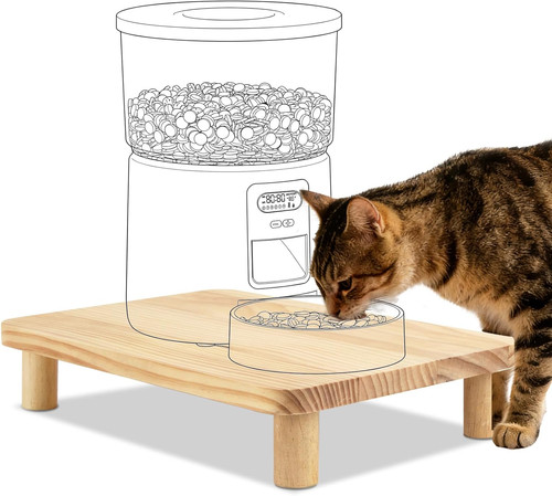 Automatic cat feeder elevated - automatic,