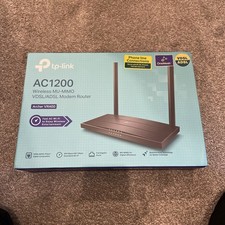 TP-Link Archer VR400 V3 AC1200 Dual-Band WiFi Modem Router - Black