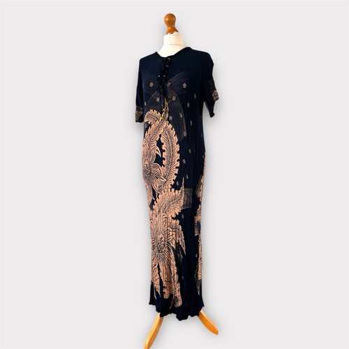 Vintage indonesian batik dress - indonesian,