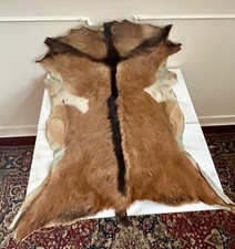 Vintage Retro Real Animal Fur Skin Small Rug 83cm x 60cm's