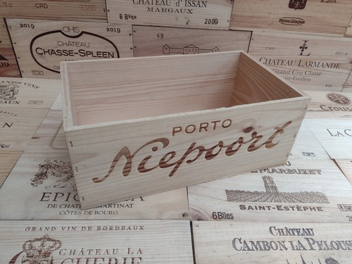 Wooden port box - wooden, crate