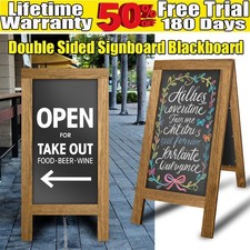 LARGE STAINED A-BOARD WITH