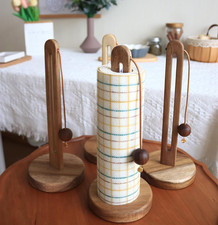 Wooden Kitchen Roll Holder