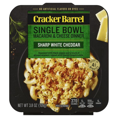 White cheddar macaroni and - white,