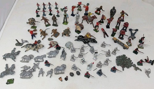 Vintage lead toy soldiers - vintage,