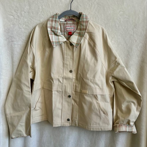 Hunter nwt chalk plaid - nwt, collar