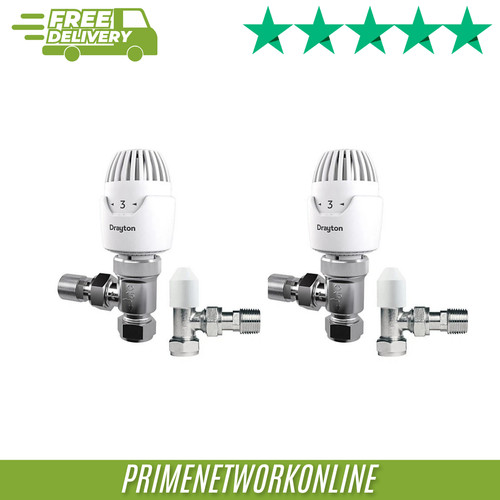 Drayton rt212 white chrome - 2x, white/chrome