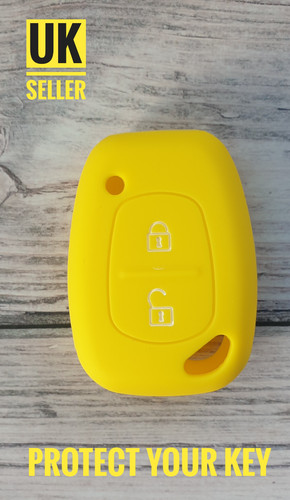 Yellow silicone car key - yellow,