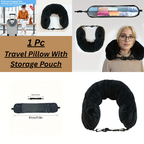 Stuffable travel velvet - travel, neck