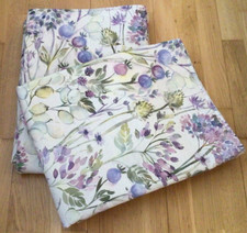 Made to Measure Voyage Country Hedgerow Lilac Linen Pair Curtains W266 x D140cm.