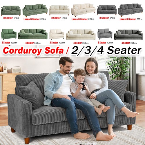 Corduroy sofa seater - corduroy,