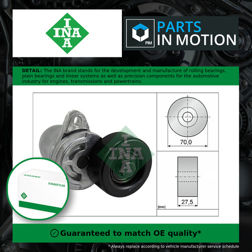 Aux belt tensioner fits - belt,