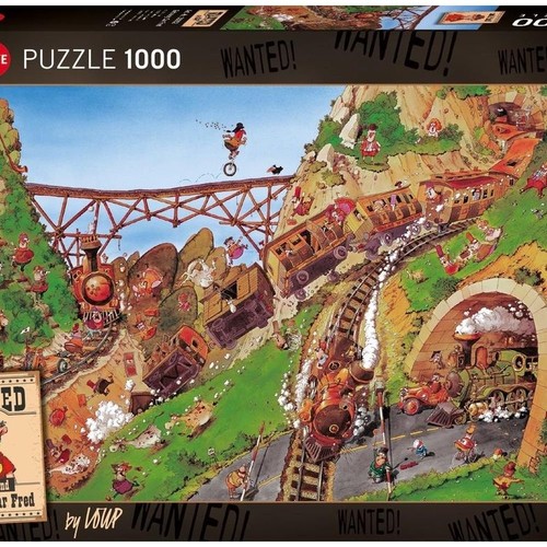 Puzzle 1000 wanted fred loup - 1000, wanted!