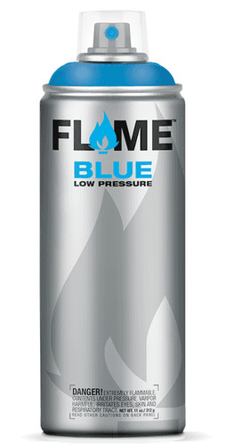 Flame blue spray paint matt - flame,