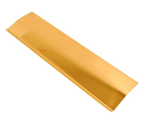 Polished brass internal - polished, letter