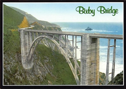 Postcard bixby bridge - ca:,