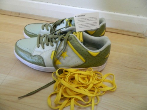 Bnwt green yellow converse - bnwt,