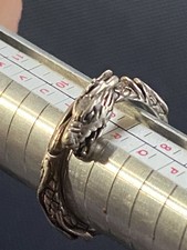 925 Sterling Silver Dragon Ring Size S