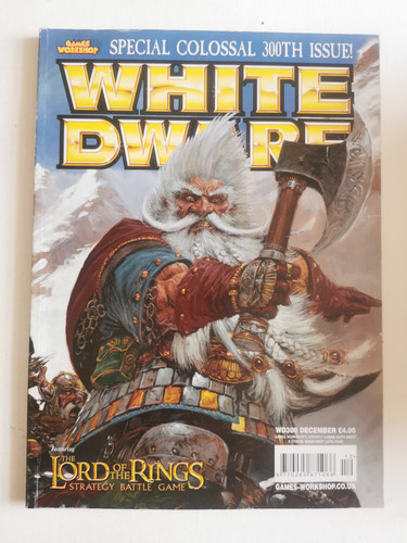 White dwarf warhammer magazine - white,