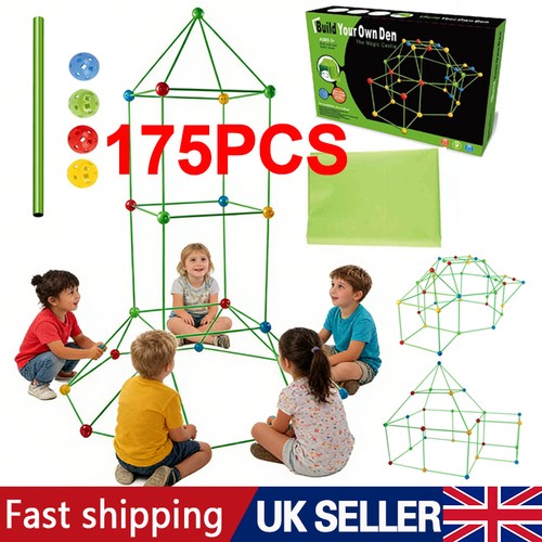 175pcs kids construction fort - kids,