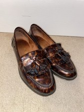Russell & Bromley Chester Tortoise Patent Tassel Loafer Size UK 4.5