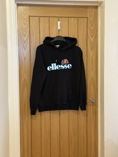 Ellesse black pullover hoodie - pullover,