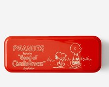 NEW PEANUTS TIN 2 LEVEL PENCIL