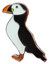 Puffin Pin Badge Brooch Bird