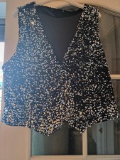 BNWT PEACOCKS Sequin Waistcoat