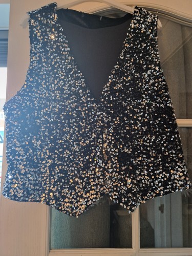 Bnwt peacocks sequin waistcoat - peacocks,