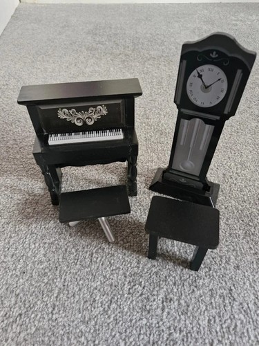 Dolls house furniture black - furniture,