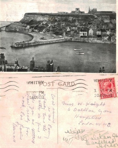 Vintage postcard whitby - vintage,