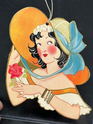 Vtg 1920s 30s deco flapper - vtg,