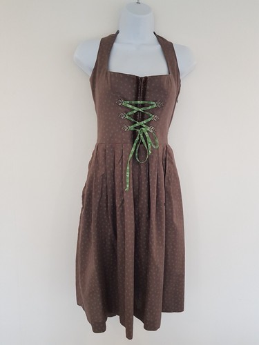 Vintage dress brown bavarian - vintage,