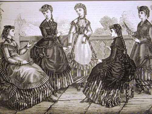 Victorian ladies promenade - victorian,