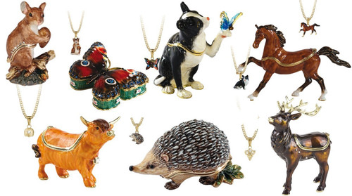 Animal trinket box with - trinket,