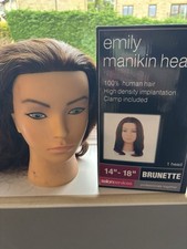Sally Emily Real Hair Manikin Head Hairdressing Training Head