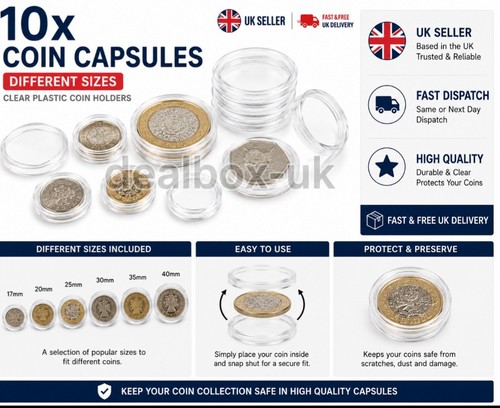 Coin holder capsules - holder,