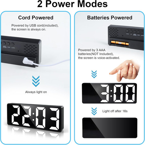 Led digital alarm - led, clock