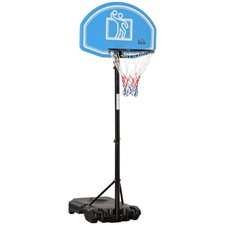 HOMCOM Adjustable Basketball Hoop w/ Wheels, Blue, Used