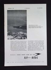 Original 1953 Advert BOAC