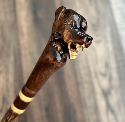 Bear walking stick - walking, hand