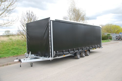 Box curtainsider trailer car - curtainsider,