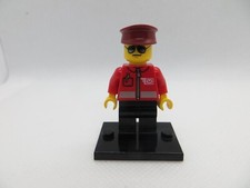 Lego Post Office - Minifig Airmail Letter Logo & Red Jacket with Zipper CTY1106