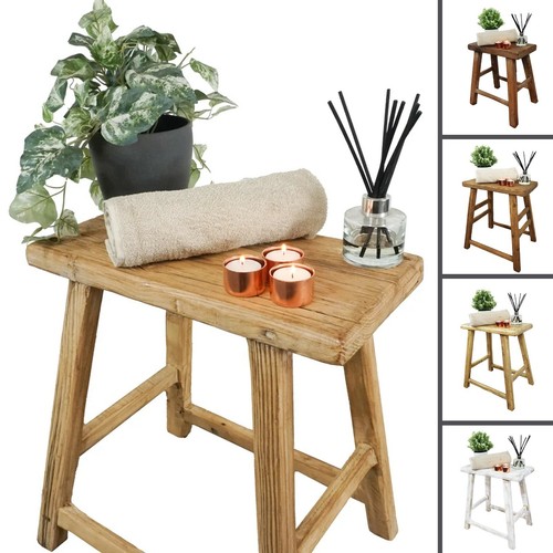 Rustic square barn - square, stool