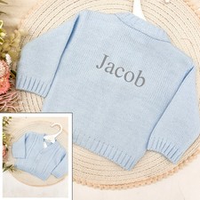 Embroidered Baby Boys Knitted