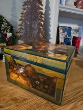 Vintage wooden decoupage Box