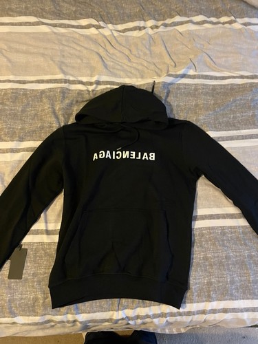 Balenciaga black logo pullover - black,