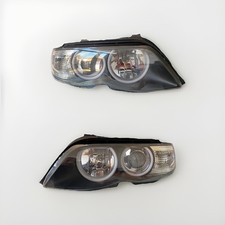 BMW X5 E53 Headlights Pair facelift Xenon w/upgraded angel eyes