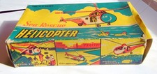 VINTAGE TIN PLATE MODEL SEA RESCUE HELICOPTER NO.248 - WORKING!